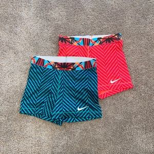 Nike Pro Women's 3" Shorts - TWO PACK - Size M
